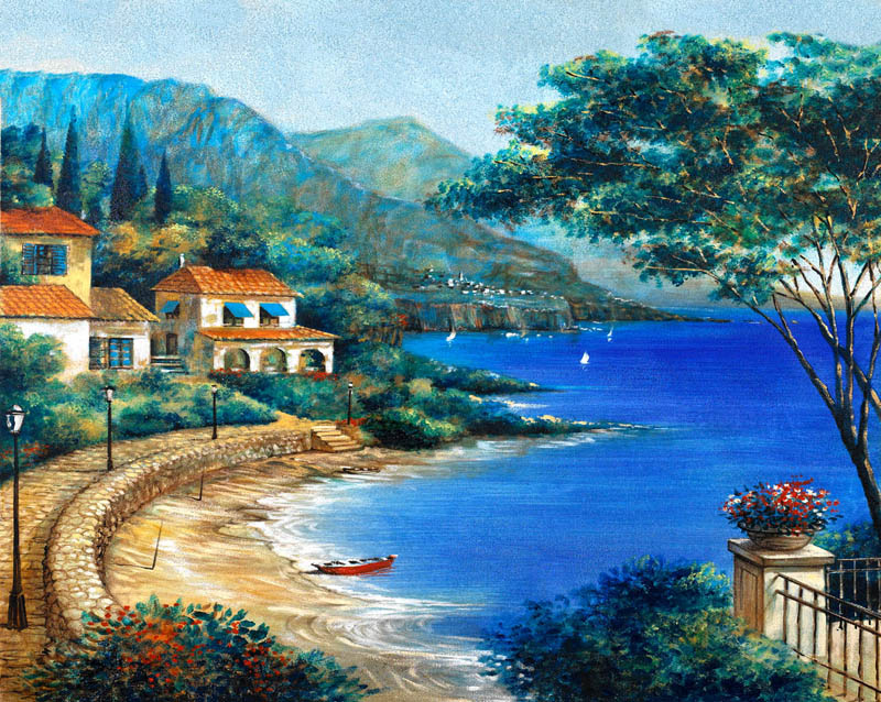 Affresco Paesaggi e Trompe l'oeil - Decorazione Murale
